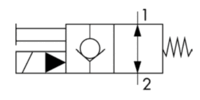 EDSO Schaltsymbol 2-2 Wege Ventil