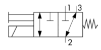 DWSD Schaltsymbol 3/2 Wege-Ventil