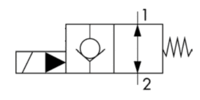 EDSO Schaltsymbol 2-2 Wege Ventil